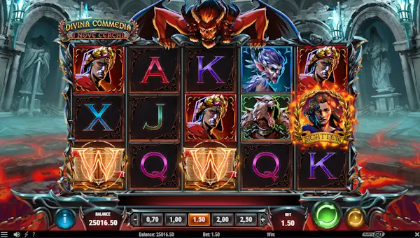 Divina Commedia I Nove Cerchi Slot Base Game Base Game Screenshot