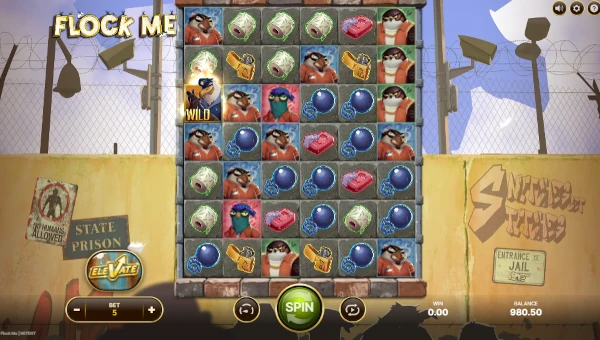 Flock Me Slot Base Game by NetEnt Base Game Screenshot