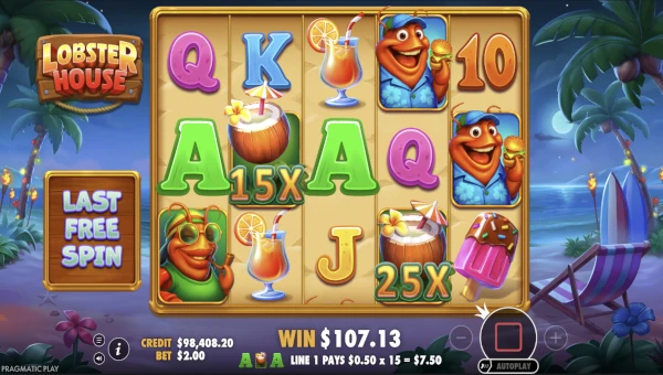 Lobster House Slot – Sticky Wilds Free Spins Feature Lobster House Slot Free Spins with Sticky Wild Multipliers