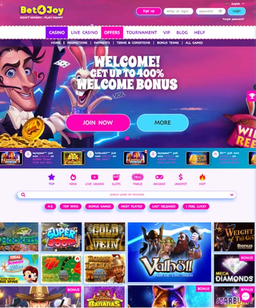 Bet4Joy Casino Review