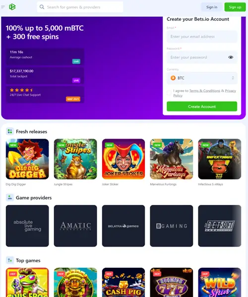 Bets.io Casino Review