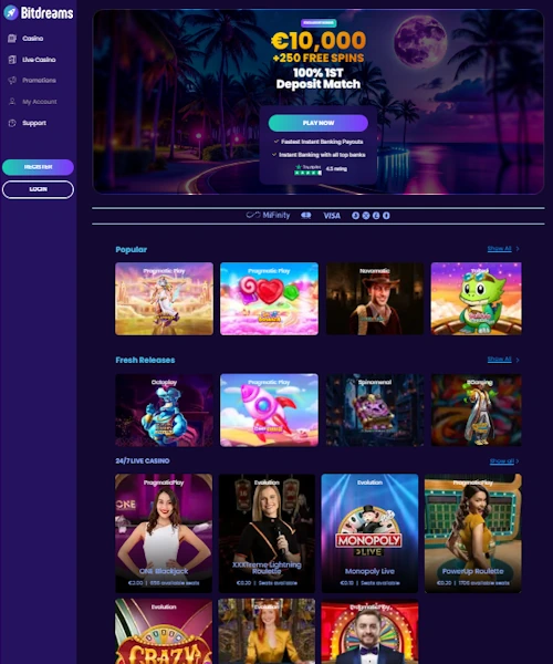 Bitdreams Casino Review