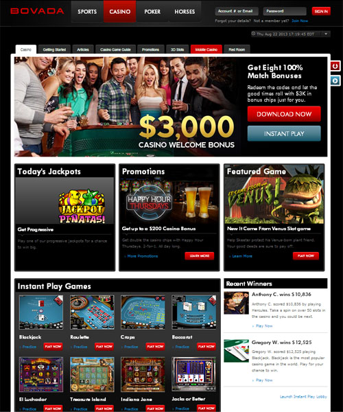 Bovada Casino Review