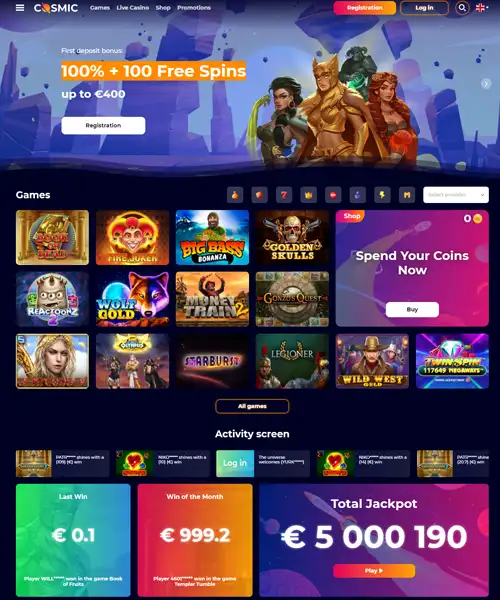 Cosmic Slot Casino Review