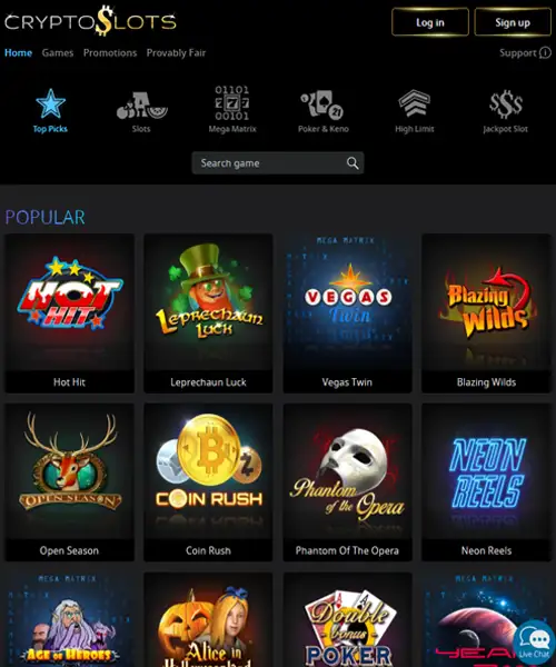 Crypto Slots Review