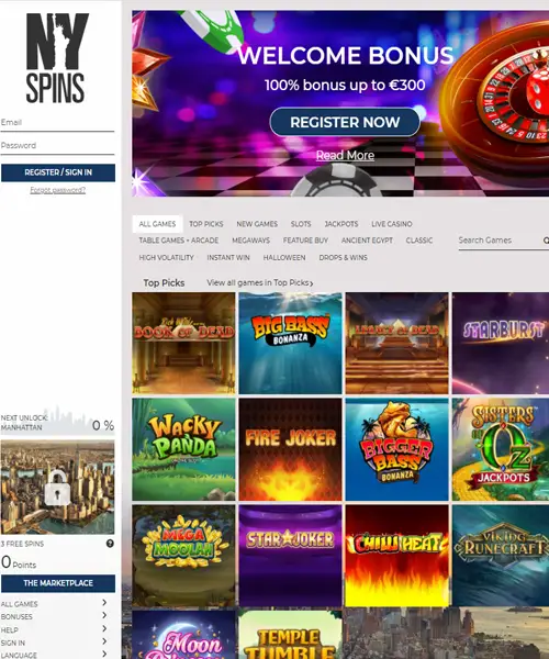 NYSpins Casino Review