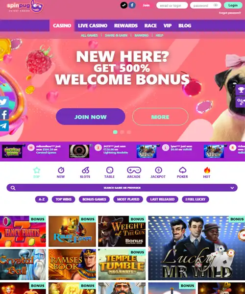 Spinpug Casino Review