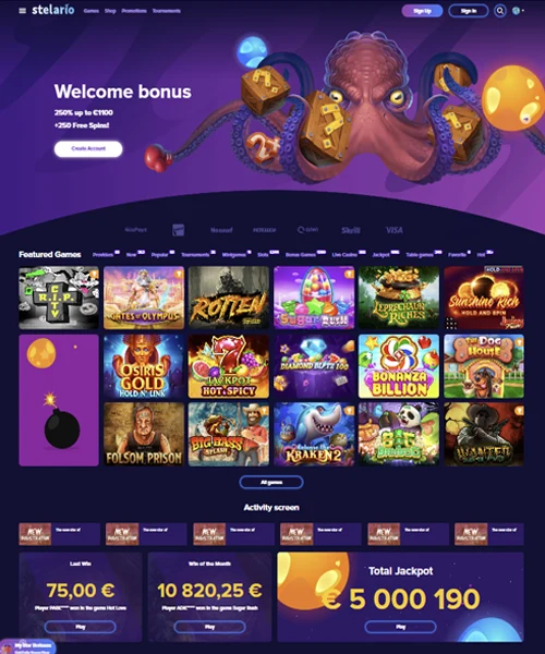 Stelario Casino Review