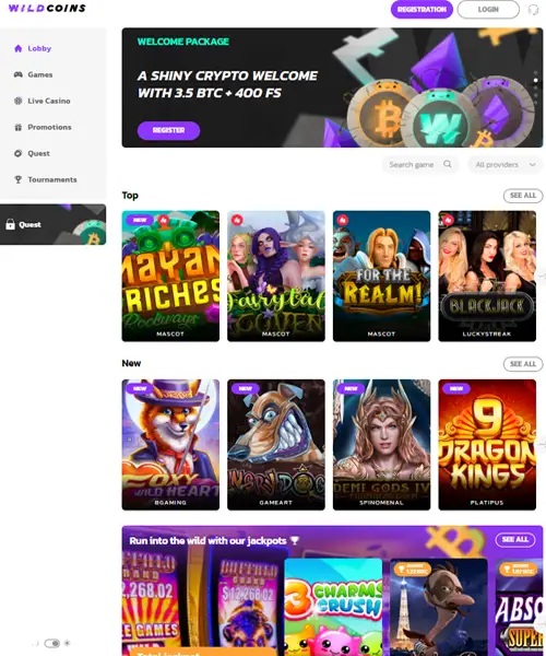 WildCoins Casino Review