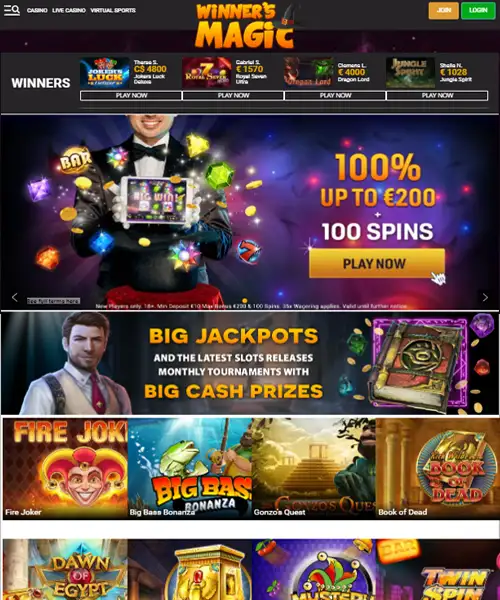 Winners Magic Casino Review