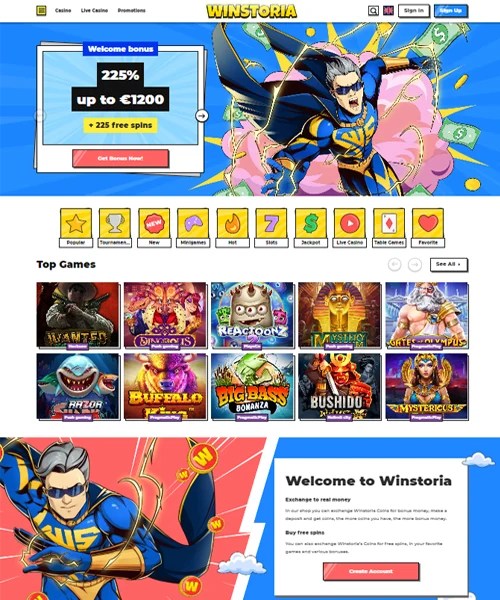 Winstoria Casino Review
