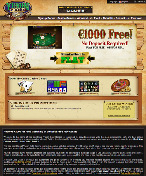 Yukon Gold Casino Review