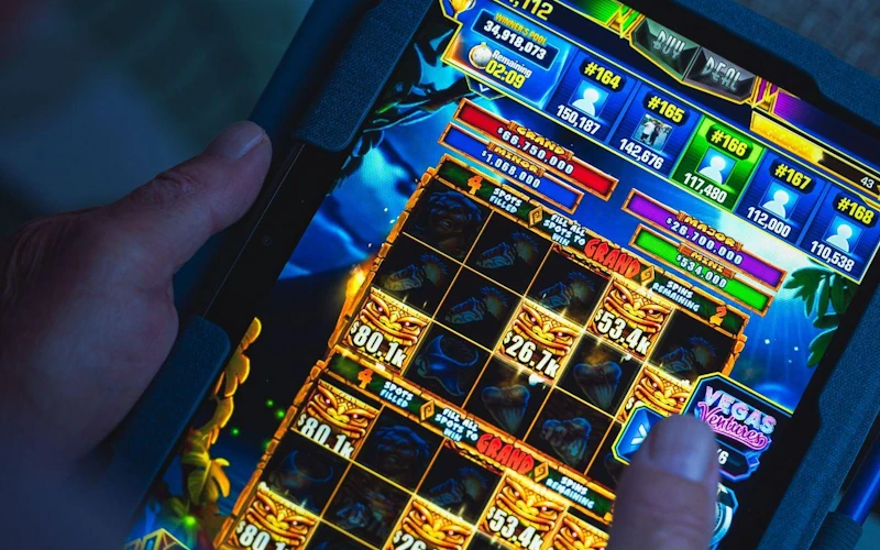 Online slot showing different symbols and showing different slot mechanics