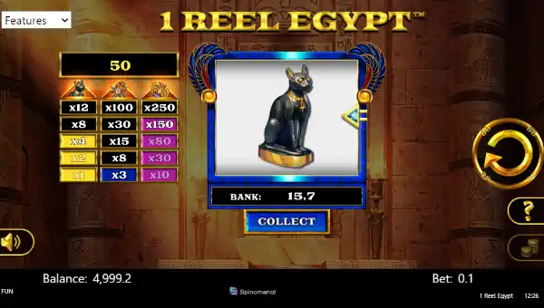 1 Reel Egypt gameplay
