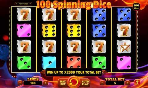 100 Spinning Dice gameplay