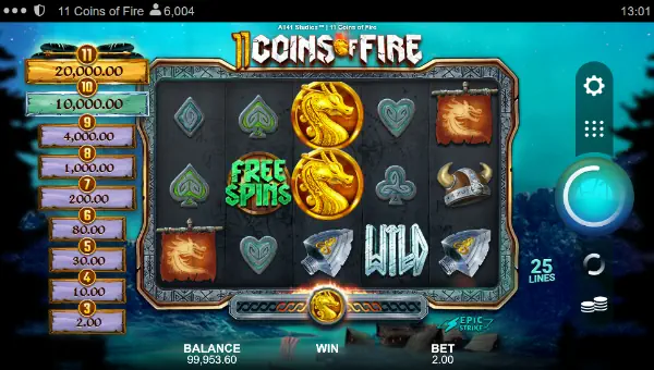 11 Coins of Fire gameplay