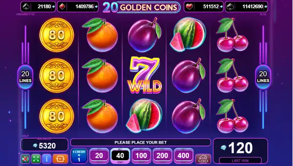 20 Golden Coins gameplay