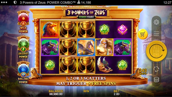 3 Powers of Zeus Power Combo gameplay