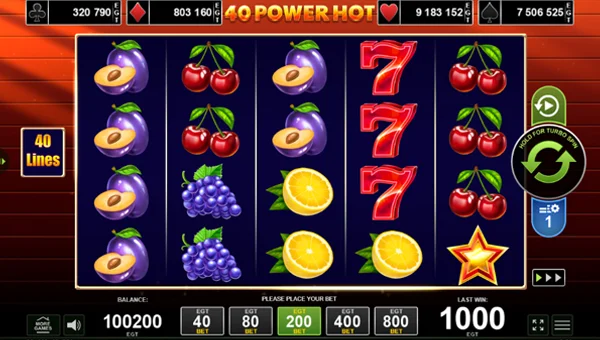 40 Power Hot gameplay
