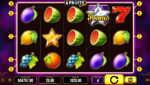 6 Fruits Deluxe gameplay
