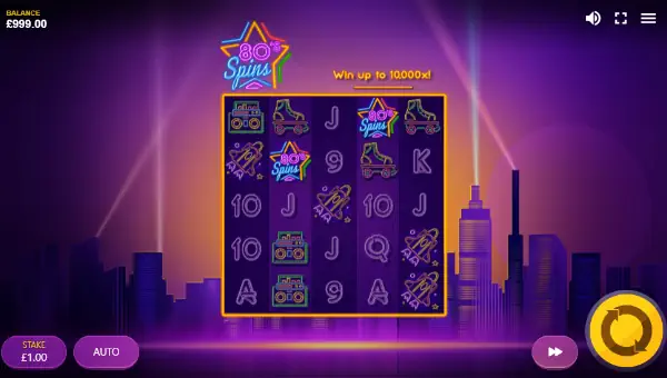 80s Spins gameplay