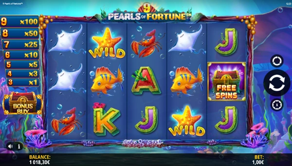 9 Pearls of Fortune gameplay