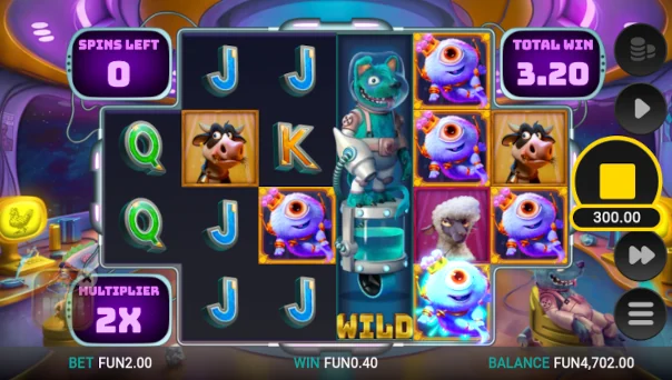 Screenshot of AgroCulture slot demo showing reels and bonus game features