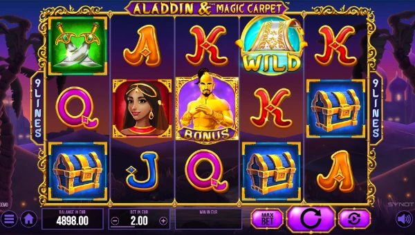 Aladdin and the Magic Carpet gameplay