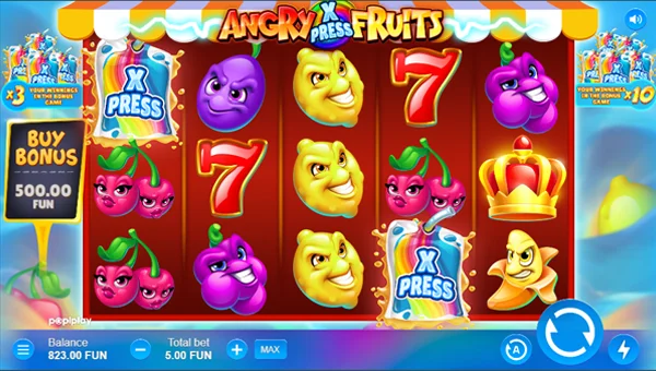 Angry Fruits gameplay