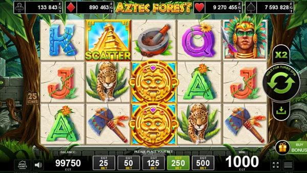 Aztec Forest gameplay