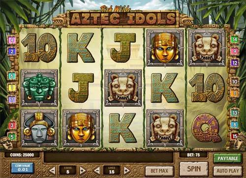 Aztec Idols gameplay