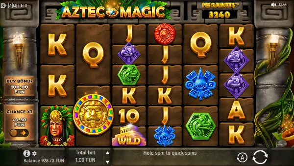 Aztec Magic Megaways gameplay