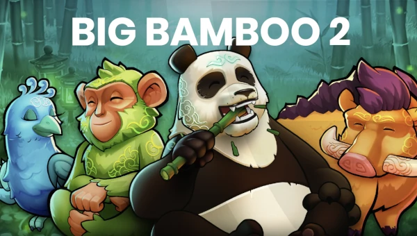 Big Bamboo 2 base game screenshot showing reels and features