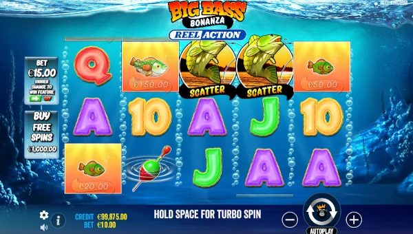 Big Bass Bonanza Reel Action gameplay