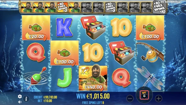 Big Bass Bonanza bonus game