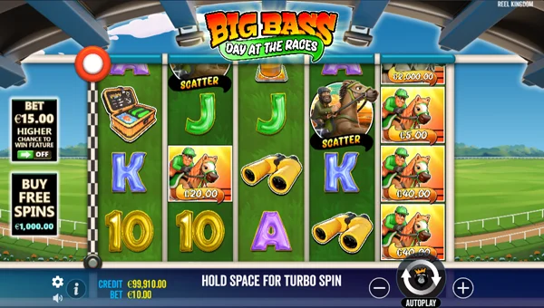 Big Bass Day at the Races gameplay