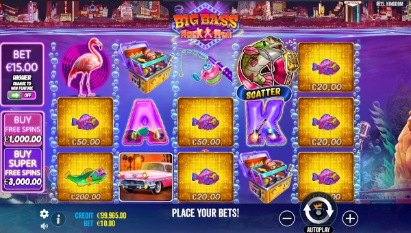 Big Bass Rock and Roll gameplay