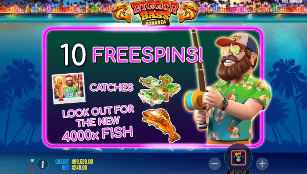 Bigger Bass Bonanza bonus game