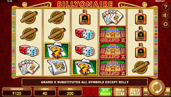 Billyonaire Bonus Buy gameplay