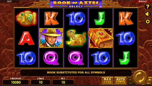 Book of Aztec Select gameplay