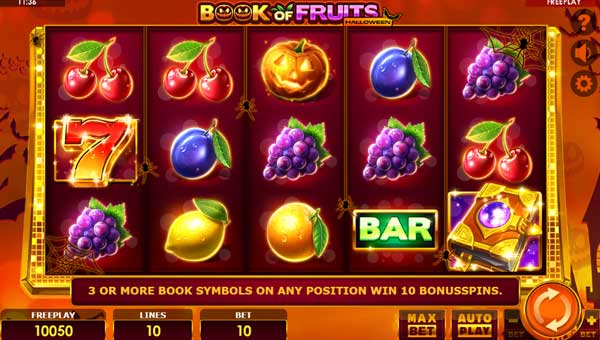 Book of Fruits Halloween gameplay