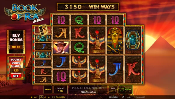 Book of Ra Deluxe Win Ways gameplay