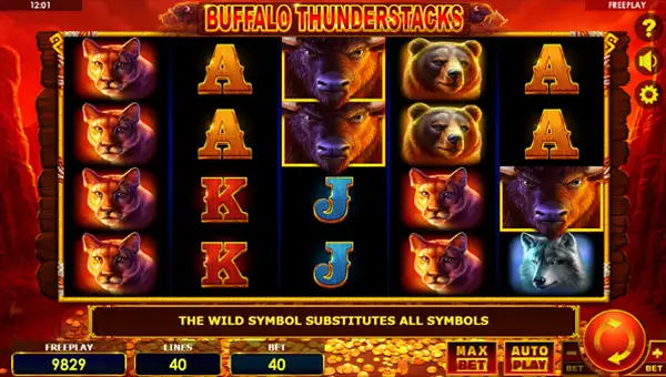 Buffalo Thunderstacks gameplay