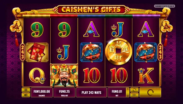 Caishens Gifts gameplay