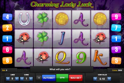 Charming Lady Luck gameplay