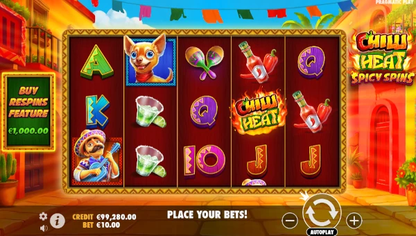 Chilli Heat Spicy Spins gameplay