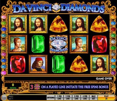 Da Vinci Diamonds gameplay