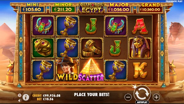 Diamonds of Egypt gameplay