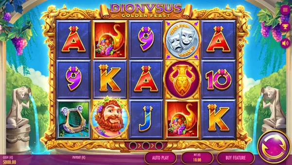 Dionysus Golden Feast gameplay