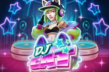 DJ Cat slot logo